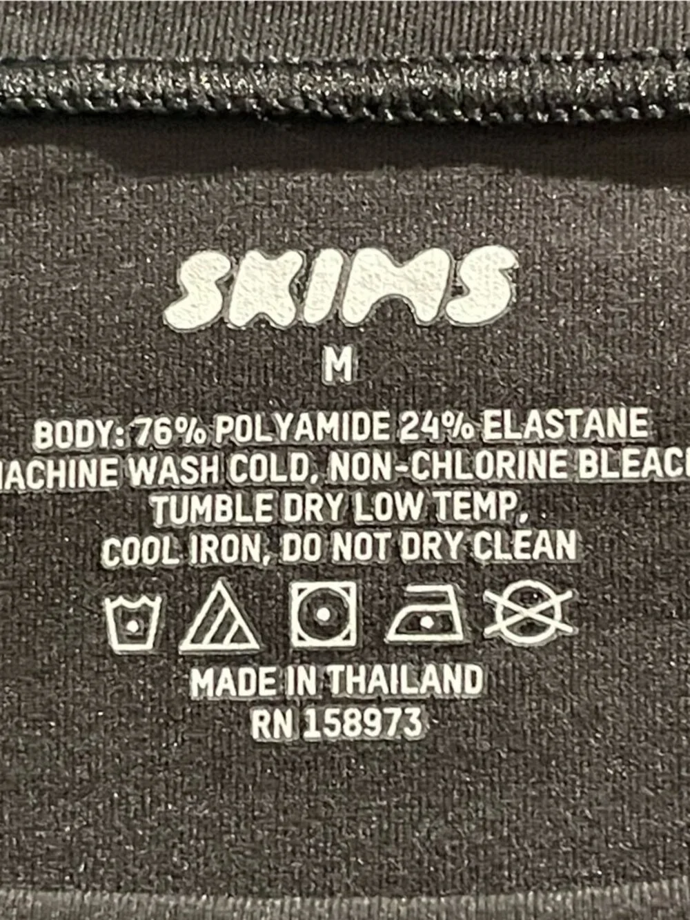 SKIMS Fits Everybody Crew NeckLong Sleeve DressOnyx SIZES MEDIUM - Picture 5 of 5